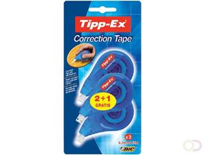 Tipp-Ex correctieroller Easy Correct, blister van 3 stuks (2 + 1 gratis)