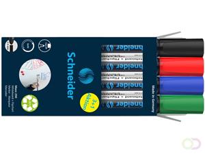 Schneider Maxx 290 whiteboardmarker, 3 + 1 gratis, assorti