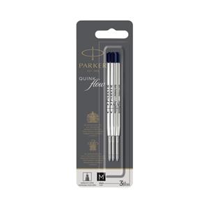 Parker Quinkflow vulling voor balpen, medium, zwart, blister met 3 stuks