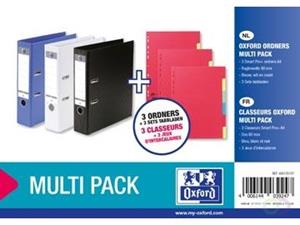 Oxford Smart Pro+ ordner + tabbladen (multipack 3 + 3)