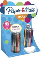 Paper Mate roller InkJoy Gel medium, display met 60 stuks in geassorteerde kleuren