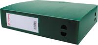 Pergamy elastobox, voor ft A4, uit PP van 700 micron, rug van 8 cm, groen