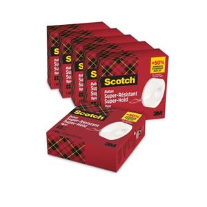 Scotch plakband Super Hold, ft 19 mm x 25,4 m, pak van 6 rollen