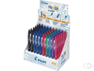 Pilot intrekbare roller FriXion Ball Clicker, medium punt, 0,7 mm, display met 60 stuks