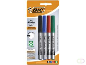 Bic permanent marker ECOlutions, schrijfbreedte 1,1 mm, fijne punt, geassorteerde kleuren