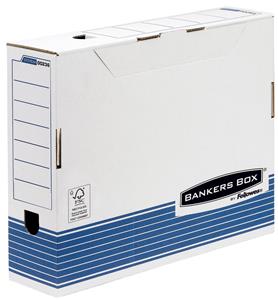 Fellowes BANKERS BOX SYSTEM Archiv-Schachtel, blau,(B)100 mm