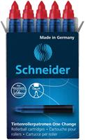 10 x Schneider Rollerpatrone One Change 0,6mm rot VE=5 Stück