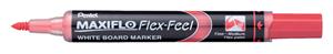 Pentel whiteboardmarker Maxiflo Flex-Feel, rood