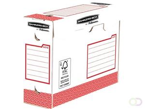 Bankers Box basic archiefdoos heavy duty, ft 9,5 x 24,5 x 33 cm, rood, pak van 20 stuks