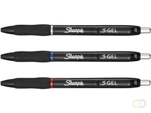 Sharpie S-gel roller, medium punt, blister van 3 stuks, blauw