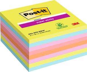 Post-it Super Sticky Notes regenboog, ft 76 x 76 mm, 45 vel, pak van 8 blokken