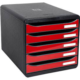 Exacompta ladenblok Big-Box Plus zwart/rood