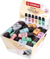 STABILO BOSS MINI Pastellove markeerstift, display van 50 stuks in geassorteerde pastelkleuren