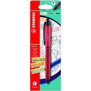 STABILO PALETTE gel roller, 0,4 mm, rood, op blister