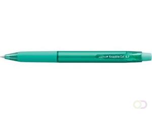 Uni-ball gelroller Erasable Gel, intrekbaar, groen