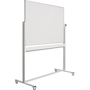 Smit Visual Whiteboard Verrijdbaar - Dubbelzijdig agnetisch - Emaille 120 X 180 Cm