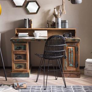 SIT Bureau Secretaris van gerecycled gebruikt hout met verfresten