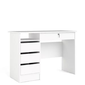 Büroschreibtisch  Finow ¦ weiß ¦ Maße (cm): B: 109,3 H: 75,6 T: 48,5  - Möbel Kraft