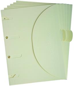 Tarifold collection Tarifold smartfolder, geperforeerde showtas, ft A4, pak van 6 stuks, beige