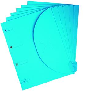 Tarifold collection Tarifold smartfolder, geperforeerde showtas, ft A4, pak van 6 stuks, blauw