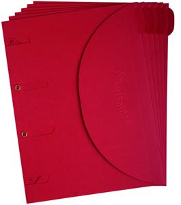 Tarifold collection Tarifold smartfolder, geperforeerde showtas, ft A4, pak van 6 stuks, rood