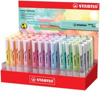 STABILO swing cool pastel markeerstift, display van 48 stuks