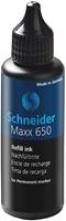 Navulinkt Schneider 650 Voor Permanent Markers 50Ml Zwart