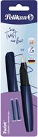 Pelikan vulpen Twist, op blister, Night Breeze (donkerblauw)