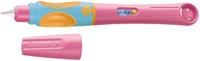 Pelikan vulpen Griffix voor linkshandigen, roze en blauw, op blister