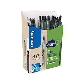 Pilot Ecoball balpen B2P BeGreen medium, 10 + 10 vullingen, zwart