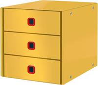 LEITZ Schubladenbox Click & Store Cosy  gelb DIN A4 mit 3 Schubladen