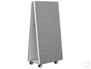 Nobo Move & Meet mobiel systeem met 2 whiteboard/memobord panelen, ft 180 x 90 cm