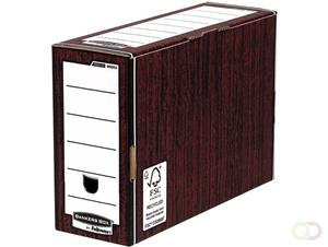 Bankers Box premium transfer archiefdoos, ft 12,7 x 25,4 x 35,9 cm, houtnerf