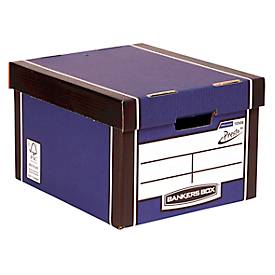 Bankers Box premium standaard opbergdoos, ft 33 x 25,4 x 38,1, blauw