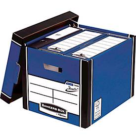 Bankers Box premium hoge opbergdoos, ft 33 x 29,8 x 38,1 cm, blauw