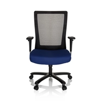 Hjh OFFICE XXL Extender - XXL bureaustoel, stof / netstof, Blauw