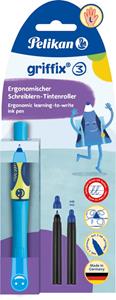Pelikan Tintenroller griffix Linkshänder Neon Fresh Blue