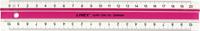 Linex Super Series liniaal, 20 cm, roze