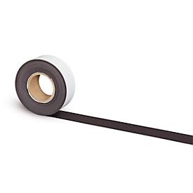 Magnetband Maul, selbstklebend, abschneidbar, 40 g/cmÂ²,  L 10 m x B 60 mm, weiÃŸ