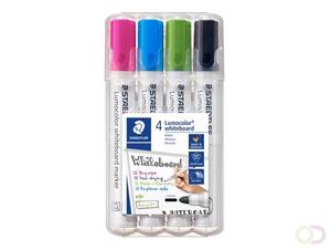 Viltstift Staedtler Lumocolor 351 whiteboard set Ã  4 stuks assorti