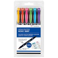 Tombow 6 MONO edge Textmarker farbsortiert