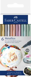 Faber-Castell - Metallics Marker, 6 pc (160706)