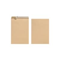 Herlitz Versandtasche DIN A4 ohne Fenster ohne Adressfeldtasche 100g/mÂ² mit Haftklebung Papier ohne FadenverstÃ¤rkung braun 10 St./Pack