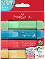 FABER-CASTELL 4 TL 46 Pastell Textmarker farbsortiert