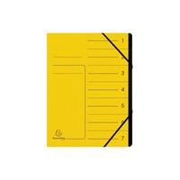 Exacompta Ordnungsmappe 540709E DIN A4 7FÃ¤cher Karton gelb