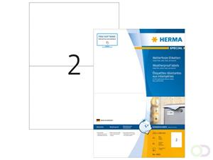 Herma Weerbestendige inkjet etiketten A4 210x148mm wit 40 vel