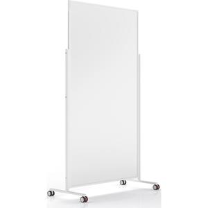 magnetoplan Designwhiteboard VARIO, mobiel, bordhoogte 1800 x 1000 mm, plaatstaal, wit