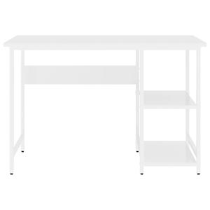 vidaXL Computertisch Weiß 105x55x72 cm MDF und Metall 