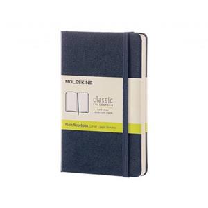 Moleskine notitieboek, ft 9 x 14 cm, effen, harde cover, 192 blad, saffier