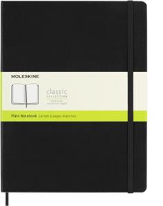 Moleskine notitieboek, ft 19 x 25 cm, effen, harde cover, 192 blad, zwart